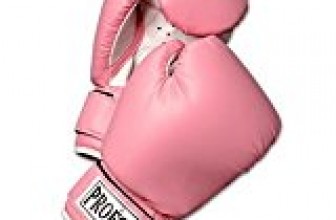 ProForce Leatherette Boxing Gloves – Pink with White Palm – Pink – 14 oz.