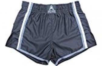 NEW! Anthem Athletics RESOLUTE Muay Thai Shorts – Kickboxing, Thai Boxing – Black, Grey & White – Medium