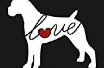 Boxer Love (Uncropped Ears) – Car Window Vinyl Decal Sticker (Script Font)