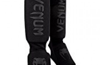 Venum Kontact Shinguards – Black/Black, One Size