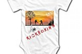 GUODONG Infant Muay Thai Thailand Kickboxing Short Sleeve Unisex Baby Bodysuit Onesie