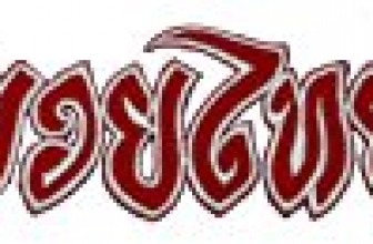 Muay Thai Thai Boxing MMA Red-white Logo DIY Applique Embroidered Sew Iron on Patch MT-008