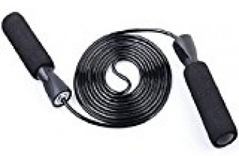 Black Aerobic Exercise Boxing Skipping Jump Rope Adjustable Bearing Speed Fitness Tools