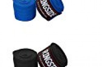 Ringside Mexican-Style Boxing Handwraps , 180-inch (Black/Blue)