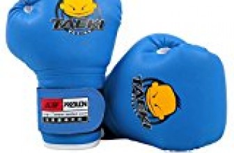 Cheerwing PU Kids Children Cartoon Sparring Dajn Boxing Gloves Training Age 5-10 Years (Blue)