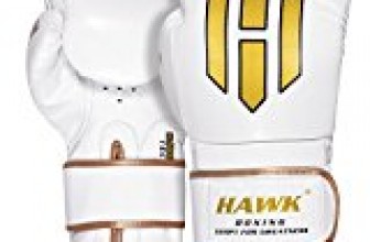 Hawk White Boxing Gloves Training Gloves Bag Gloves Muay thai UFC Sparring Gloves Kick Boxing Gloves, 1 YEAR WARRANTY!!!! 12oz