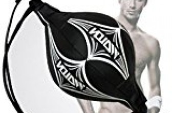 Besde Leather Boxing Ball Speed Dodge Ball Double End Boxing Sports Punch Bag Workout Boxing Ball (Black)