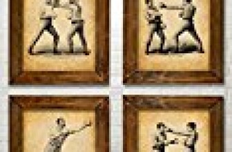 Original Boxing Patent Prints – Set of Four Photos (8×10) Unframed – Great Gift for Boxers Or Man Cave/Bar Decor